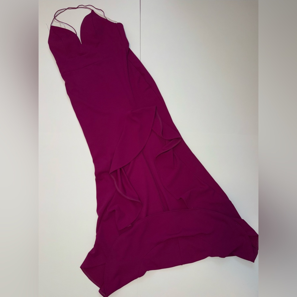 Elegant Magenta Evening Gown